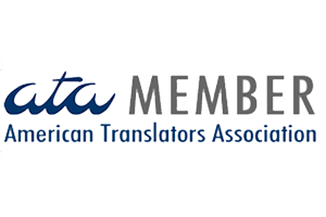 American Translators Association (ATA) member badge
